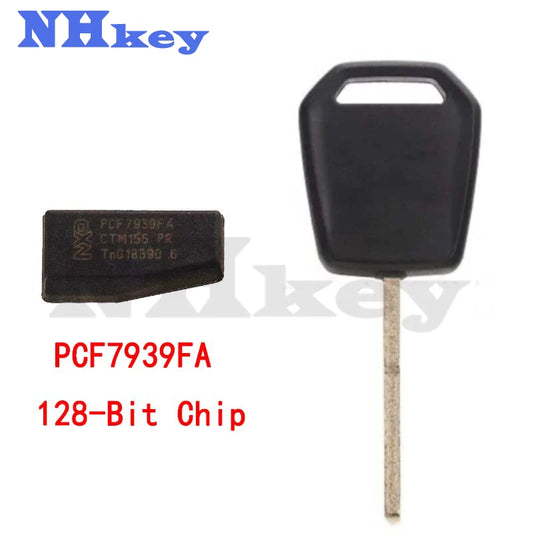 NHKEY For FORD 2013-2020 Side-Mill Transponder Key / Original NXP PCF7939FA 128-Bit Chip / Wrapping Glue / HU101