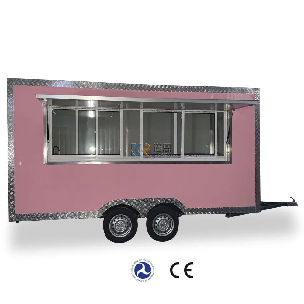 Outdoor Mobile Food Trailer Modern Cart Portable Food Trailer with Full Kitchen Equipments