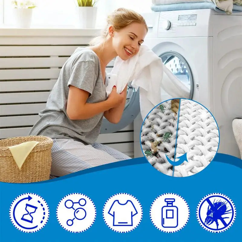 Laundry Tablets Laundry Detergent Power Tablet Pods 30pcs Gentle Eco Friendly Natural For Apartments Dorms Laundry Sheets