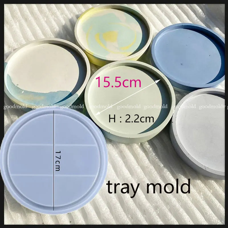 20cm Silicone Concrete Planter Mold Molds for Cement Plant pot Large Garden Planters Mold Home Decor Tools