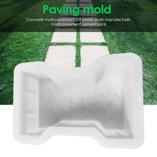 Garden Walk Pavement Mold DIY Manual Road Path Paving Brick Stone Concrete Mould