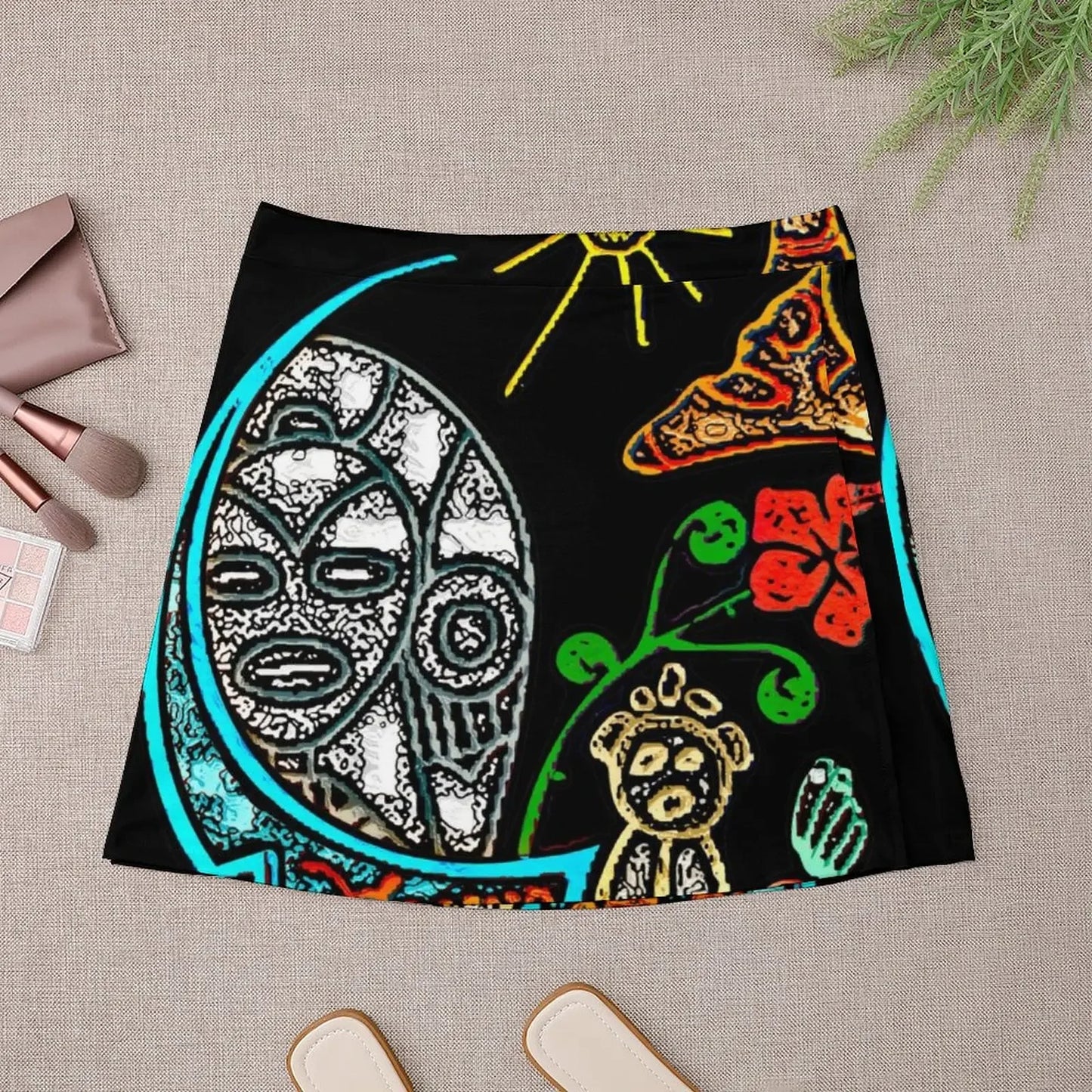 Atabey Goddess Taino Symbols Puerto Rico Mini Skirt japanese kawaii clothes luxury clothes women kawaii skirt japanese style