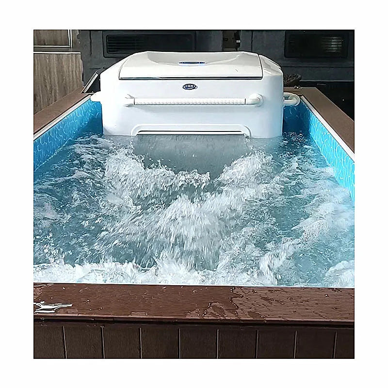 Private swimming pool 630mm water outlet swim against current