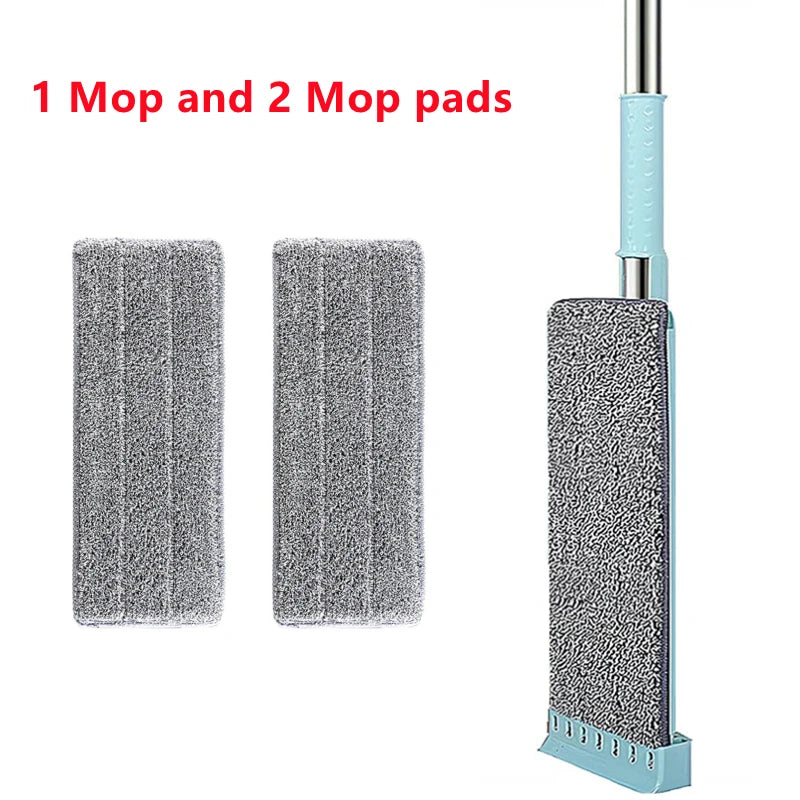 Newest Microfiber Flat Mop Hand Free Squeeze Cleaning Floor Mop with Washable Mop Pads Lazy Mop Household Cleaner Tools 2023