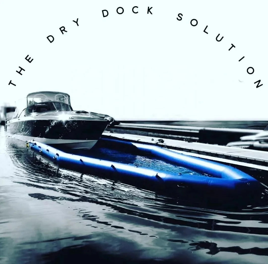 Inflatable dry boat dock