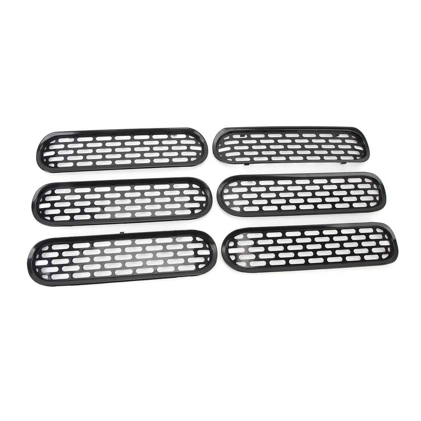 6Pcs Front Grille Inserts Trim Improved Performance Mesh Grille Cover Trim Fit For Ford Bronco 2021 To 2023