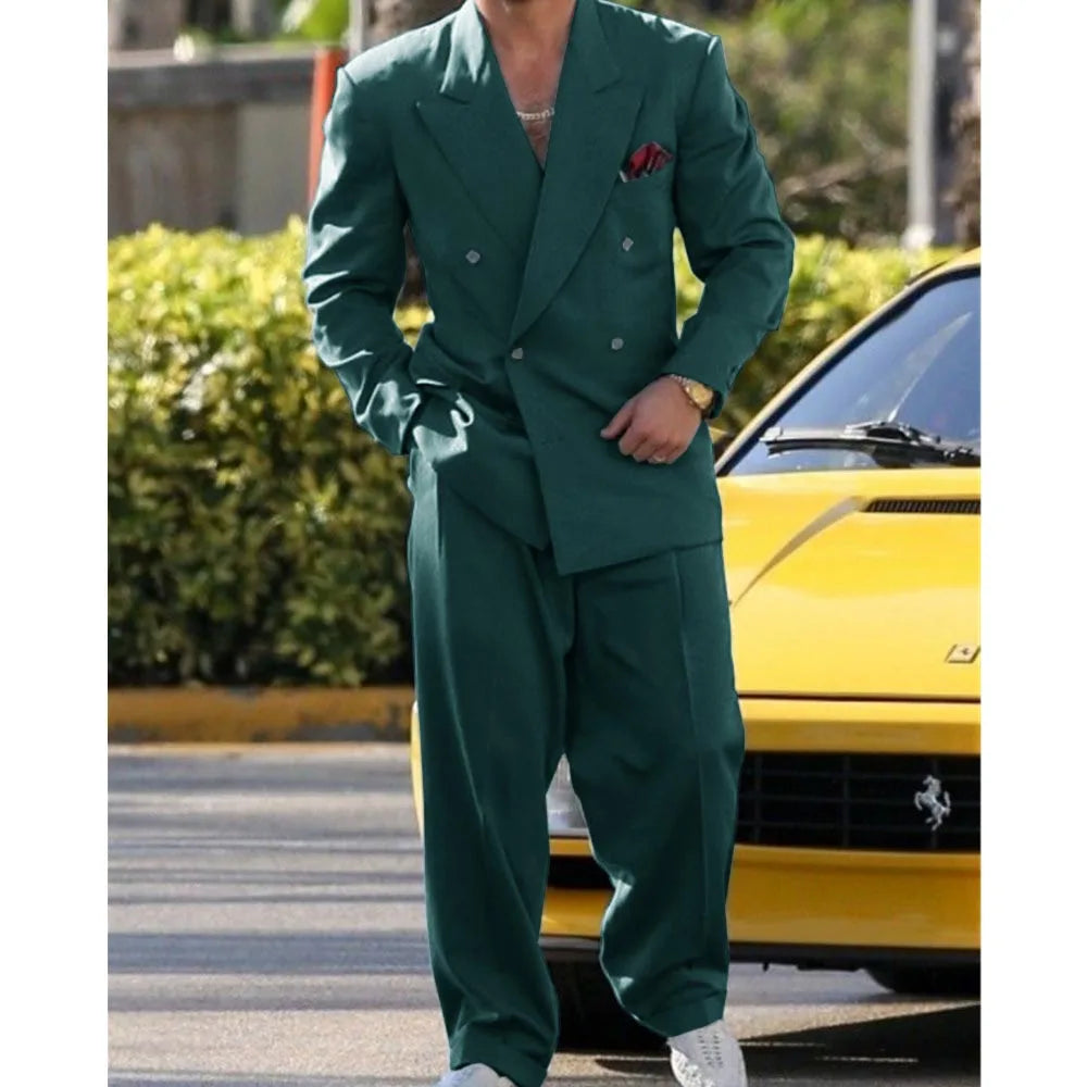Man Formal Suits for Men Suit Set Wedding Luxury Fashion Suit Dress  2 Piece Modern Men's Suits