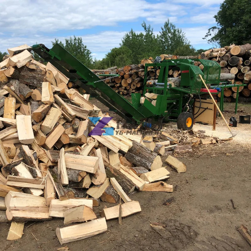 Full Hydraulic Operate Chainsaw Type Firewood Processor Log Splitter with All Accessories Powered By Honda GX630 EPA Approved