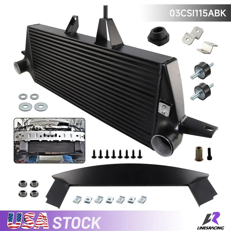 Brand New Black Performance Front Mount Intercooler Kit For Ford Focus MK2 MK II RS / RS500 2009-2010