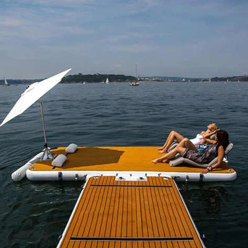 platform inflatable dock  ocean floats island jet ski yacht pontoon boat water floating platform inflatable dock