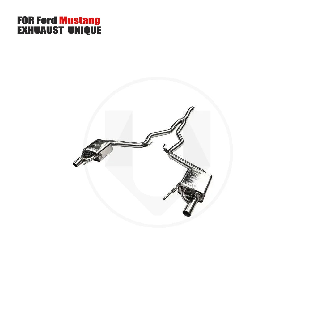 UNIQUE Stainless Steel Exhaust System Performance Catback is Suitable for Ford Mustang 2.3T Car Muffler