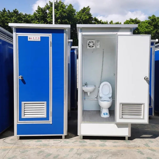 1WinFairPortable Outdoor Prefab Bathroom Unit Composting Mobile Shower And Toilet Cabin Portable Movable Toilet