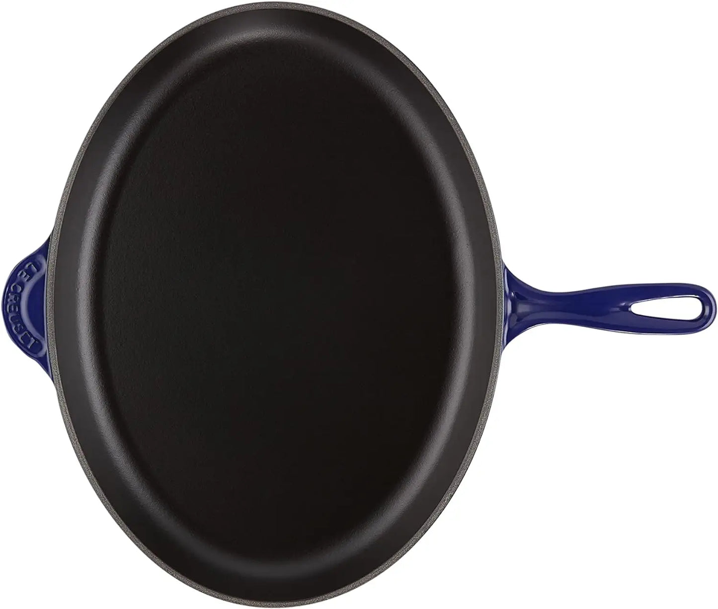 Le Creuset Enameled Cast-Iron 15.75 Inch Oval Skillet, Indigo