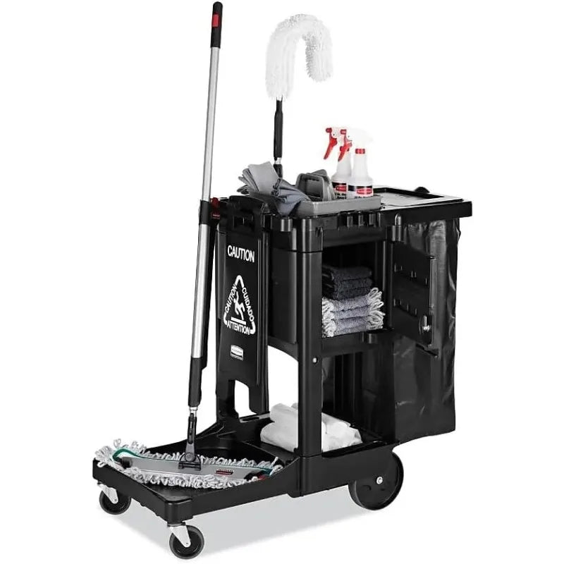 1861430, Executive Series Janitorial and Housekeeping Cleaning Cart with Locking Cabinet, Wheeled