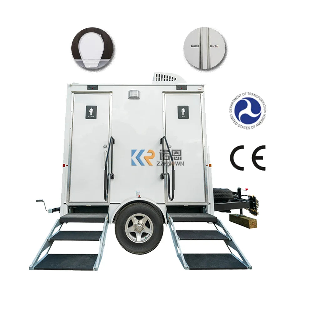 Portable Restroom Toilet Trailers High Quality Outdoor Container Vip Mobile Toilets Cabin Temporary Toilet Room With Shower