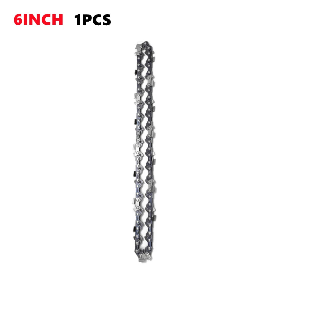 1/3/5pcs 6 Inch Mini Chainsaw Chain Set Cordless Electric Saw Chain Wood Branch Cutting Sharp Chains Blades Replacement