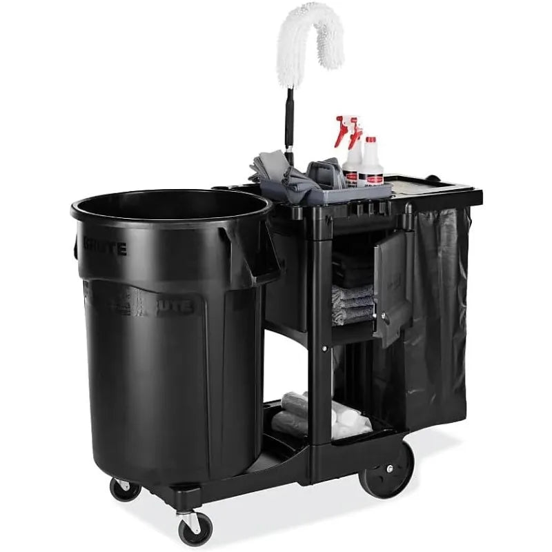 1861430, Executive Series Janitorial and Housekeeping Cleaning Cart with Locking Cabinet, Wheeled