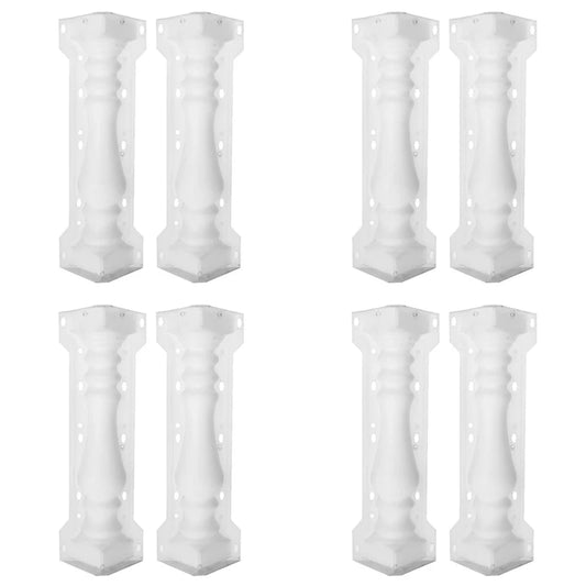 8X Roman Column Mold Balcony Garden Pool Fence Cement Railing Plaster Concrete Mold Column Mold Guardrail Building