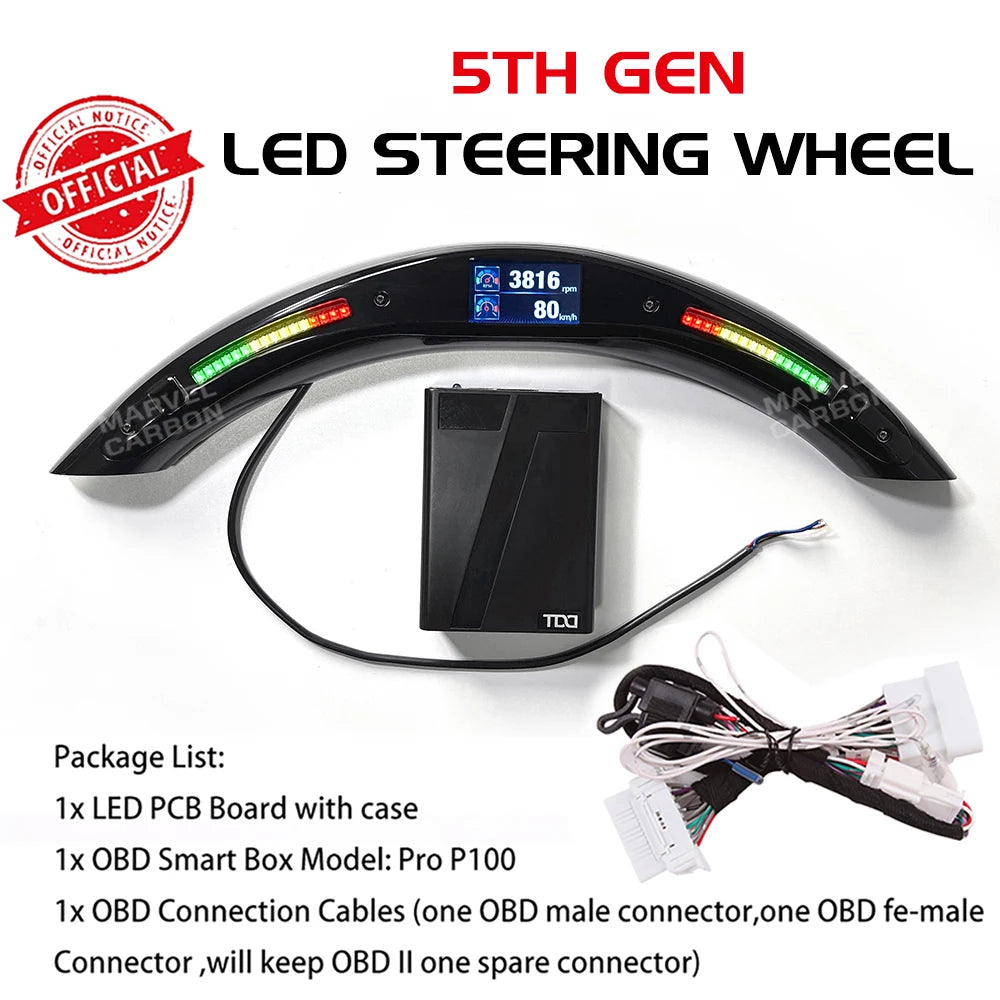 LED Performance Kit for LED Display Steering Wheel from OHC Motors Universal Use