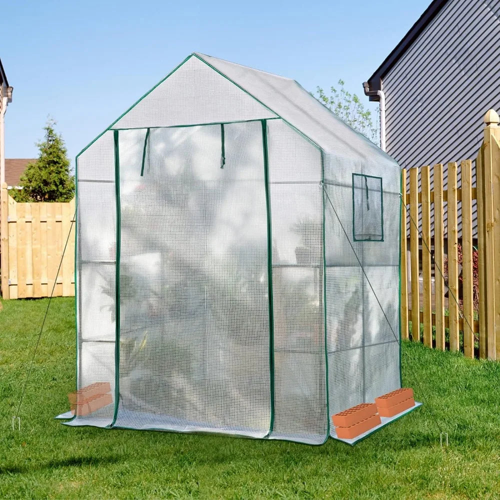 Greenhouse for Outdoor White for Garden Plants That Need to Be Frost Protected and Kept Away From Pests Buildings Supplies Home