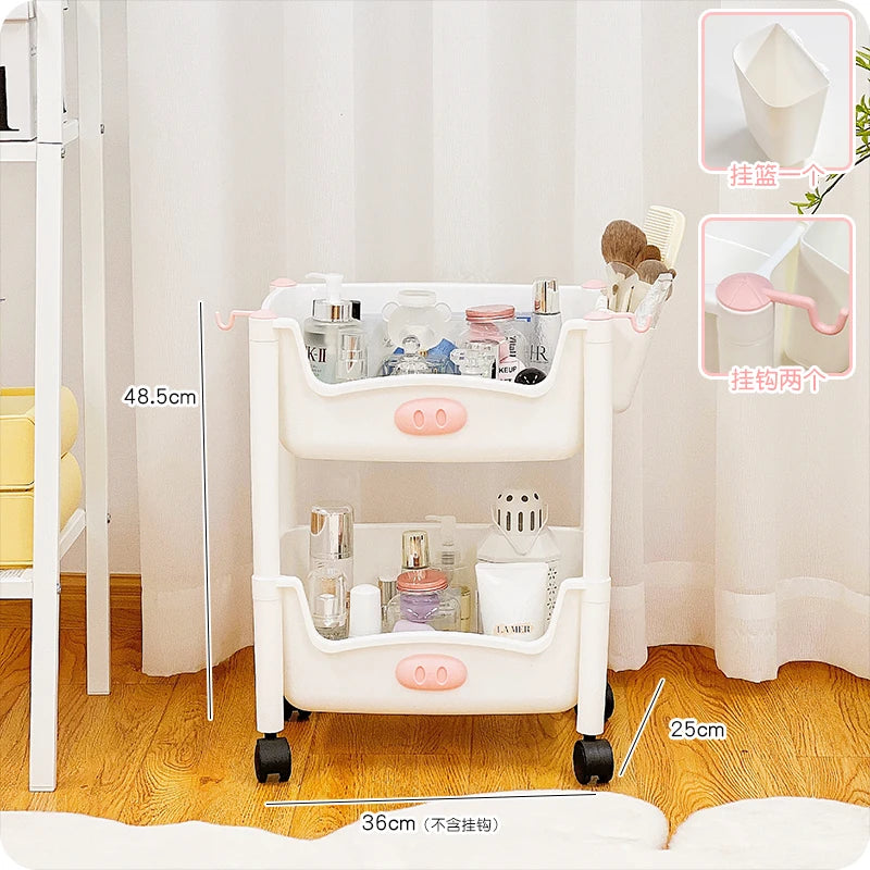 Laundry Tool Salon Trolley Cart Storage Wheels Housekeeping Rolling Cart Mobile Kitchen Mini Candy Wyspy Kuchenne Furniture SQC