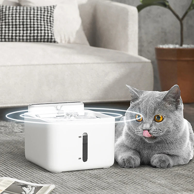 Automatic Cat Water Fountain Wireless Sense Dog Drink Bowl Portable Rechargeable Dispenser Pet Drinking Fountain for cats Feeder