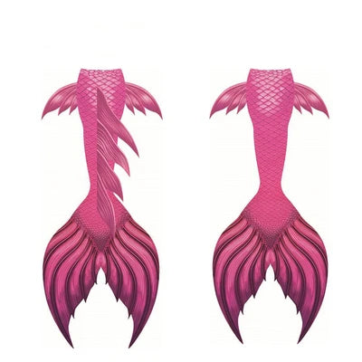 Learn to Dive Professional Free Diving Mermaid Fishtail Bikini High Elastic Fabric Aquarium Show Suit Plus Size