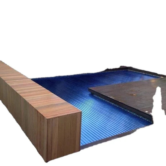 Waterproof automatic  polycarbonate 4mx10m customized pool cover factory directly sell