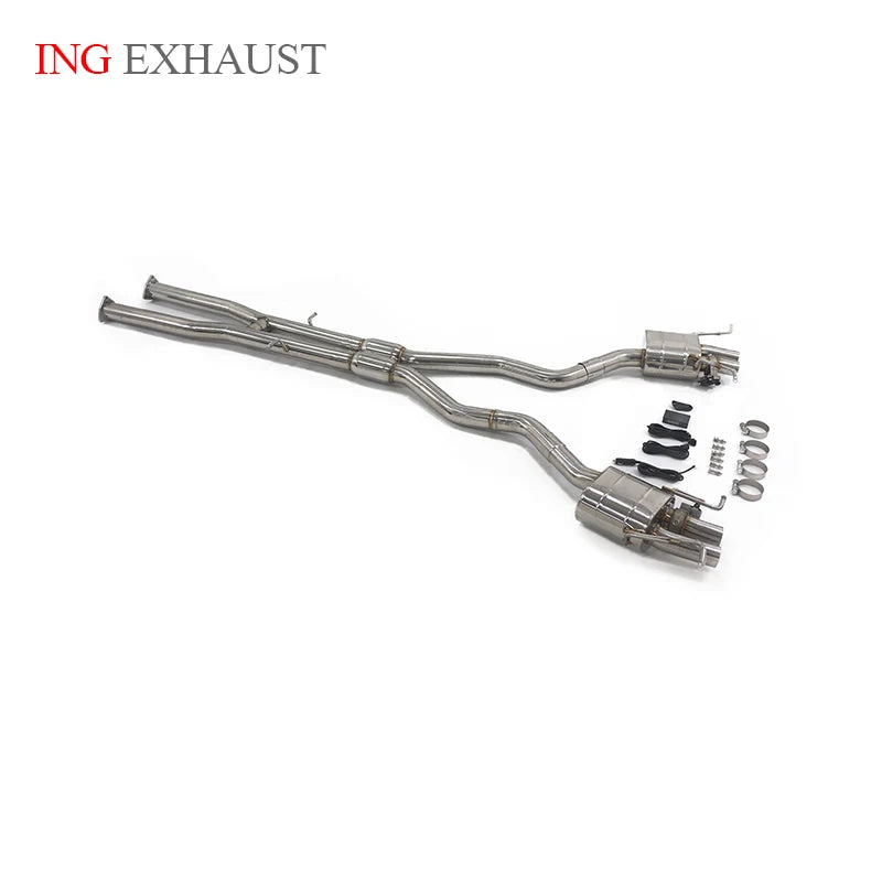 ING Performance Exhaust Valve Catback for Ford Mustang 5.0L Muffler Stainless Steel 304 Up Race Accessories Engine System