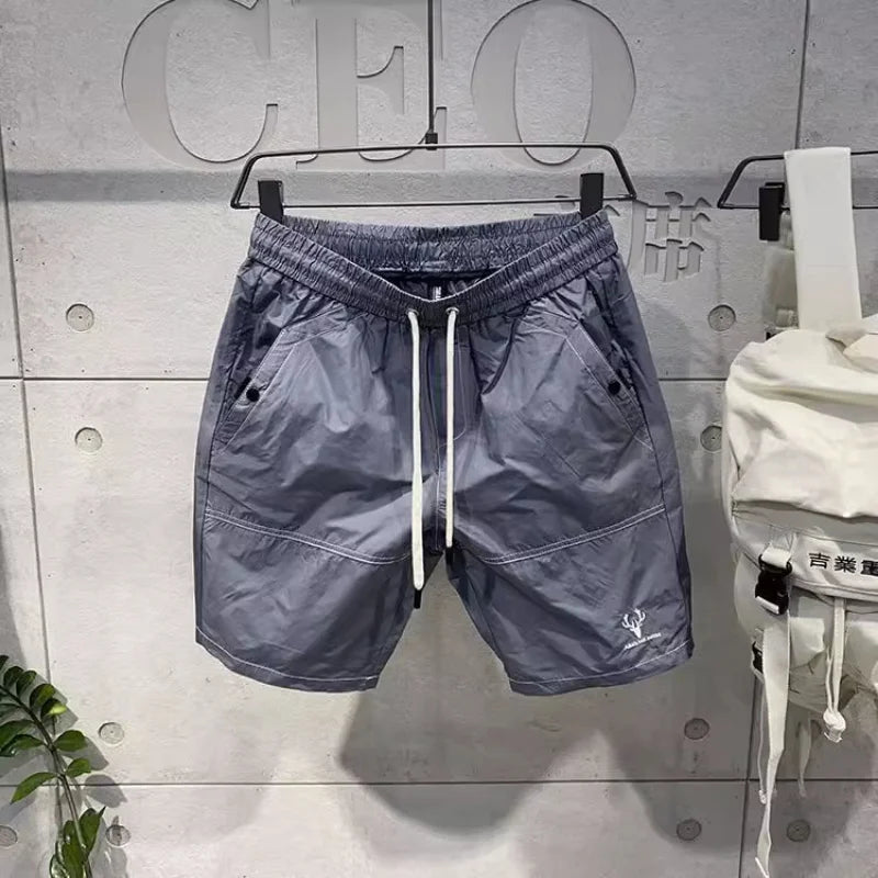 Men's Slim Casual Trend Shorts Oversize Beachwear Quick Drying Midget Workwear Short Pants Summer Streetwear Breeches