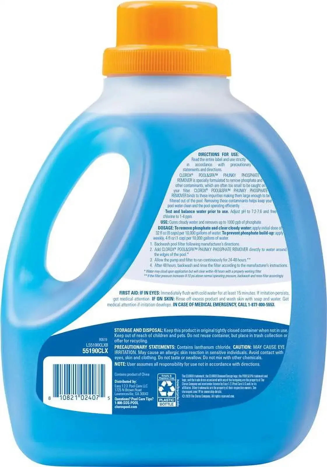 Clorox Pool&Spa Liquid Phunky Phosphate Remover for Swimming Pools, 92 oz Bottle