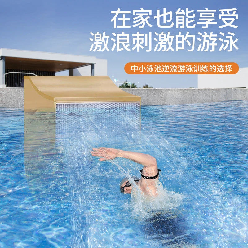 Villa Swimming Pool Countercurrent Trainer Boundless Swimming Pool Pointed Training Pusher Surfing Equipment