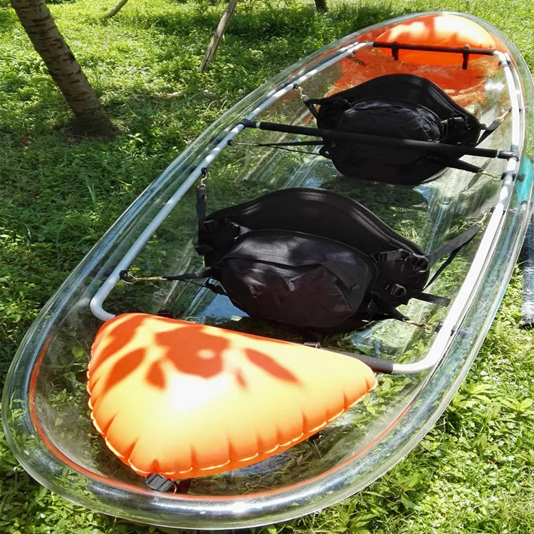 Hot sale  transparent canoe kayak clear Boat 2 person