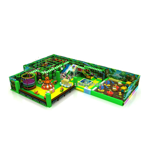 YLWCNN Customized Amusement Playground Big FRP Slide Kid Soft Game Equipment Infant Sand Pool Play Area Spider Tower Glider Game