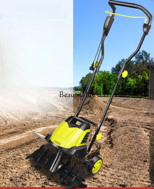 Electric Ground-Turning and Soil-Loosening Artifact Mini-Tiller Small Soil Preparation Machine Household