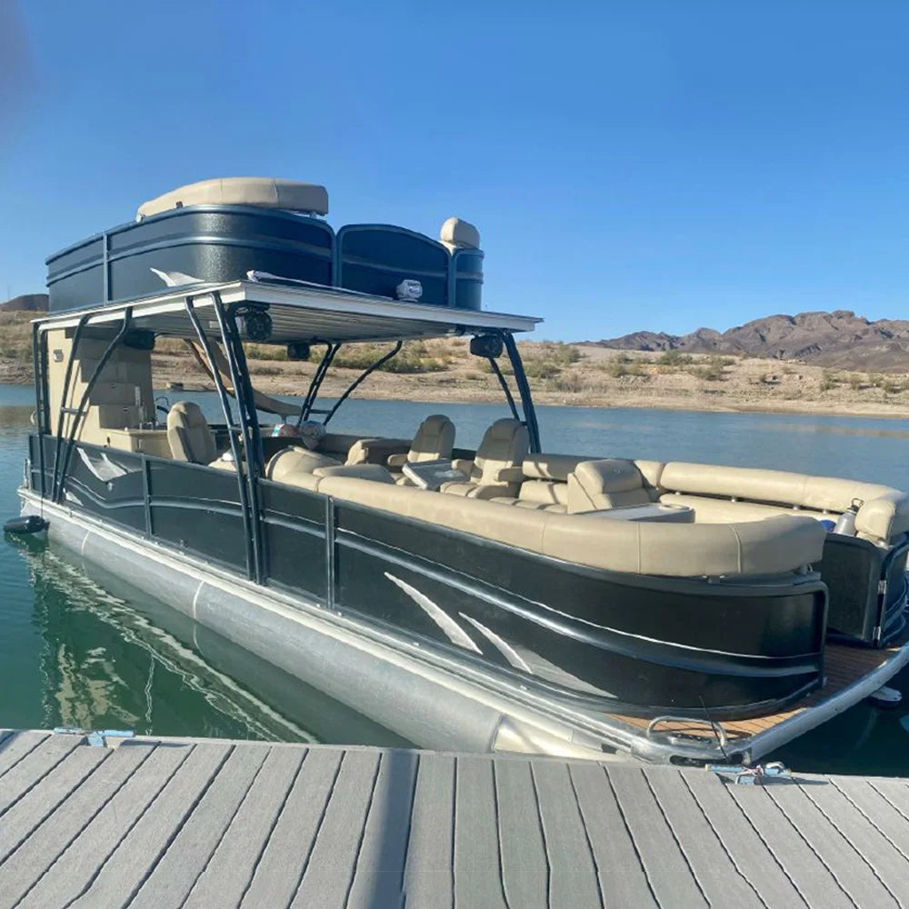 PBD-25 Double Decker Pontoon Fishing Boat Furniture Party Boat Luxury Pontoon Aluminum Pontoon Boat With Motor