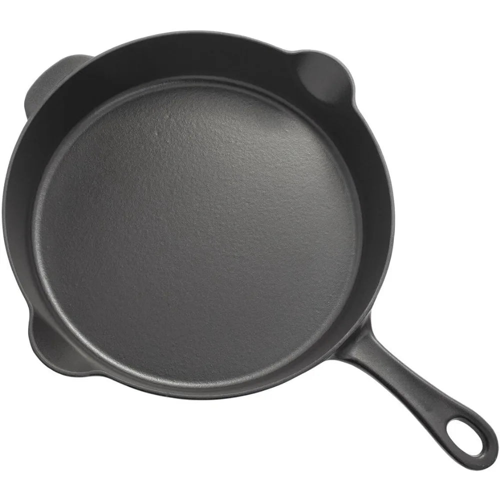 Cast Iron 11-inch Traditional Skillet - Matte Black Camping Frying Pans Non Stick Pan Non-stick Pans Kitchen