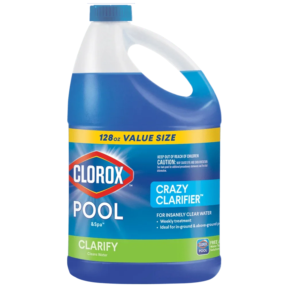 Clorox Pool&Spa Crazy Clarifier Recommended Use for Insanely Clear Pool Water