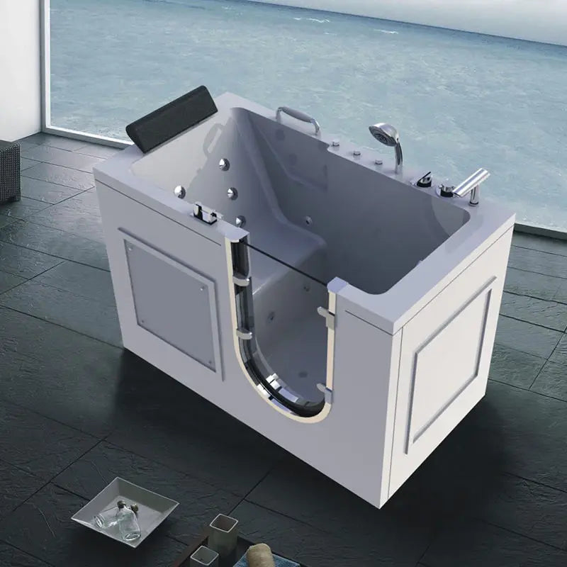 modern bathroom tubs rectangle Freestanding indoor waterfall Acrylic whirlpool bathtub Bathtubs & Whirlpools