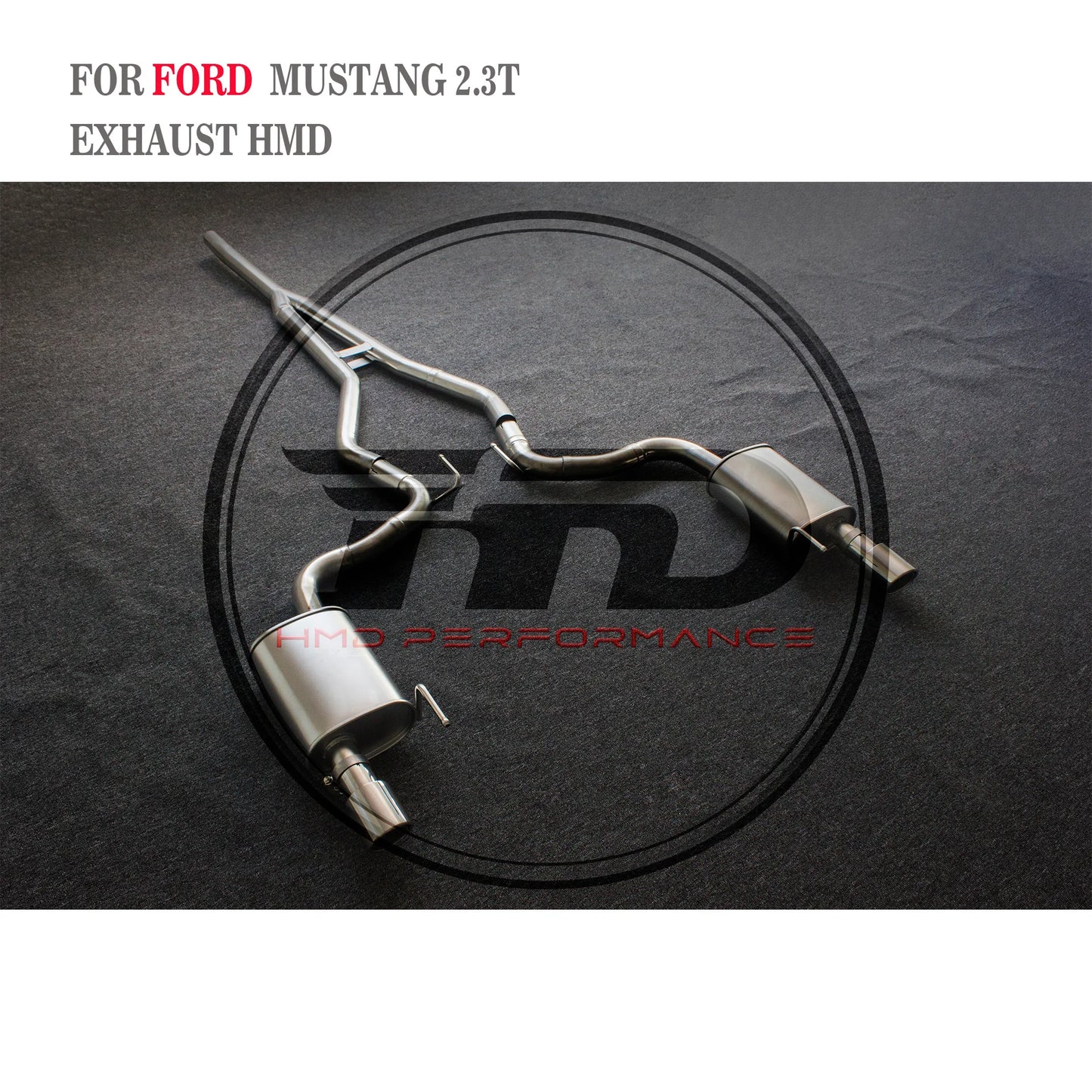 HMD Exhaust System For Ford Mustang 2.3T Exhaust Catback Valve Exhaust Performance Upgrade