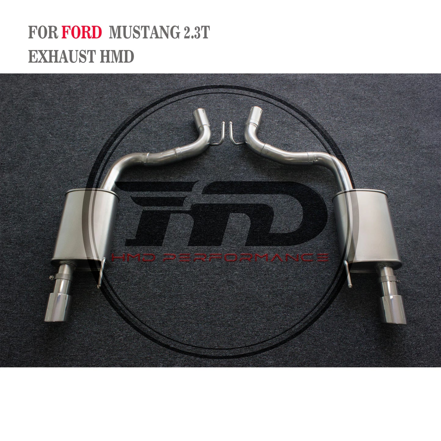 HMD Exhaust System For Ford Mustang 2.3T Exhaust Catback Valve Exhaust Performance Upgrade