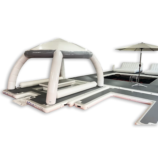 Inflatable Platform Tent floating island jet ski dock floats leisure swim pool boat dock For Yacht
