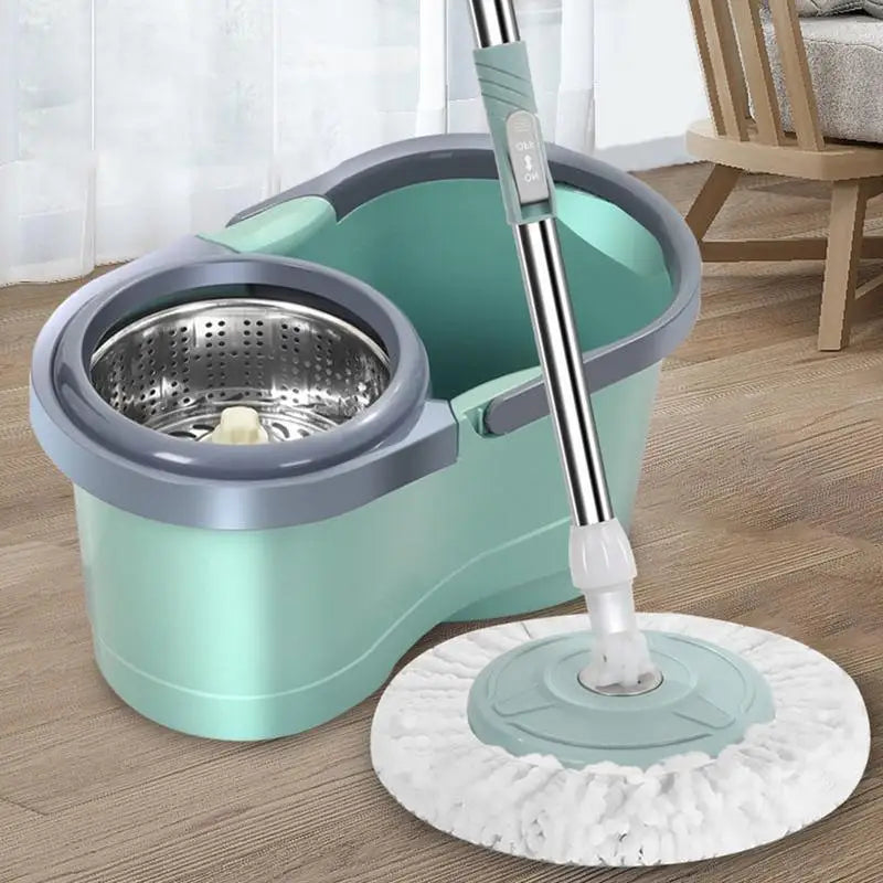 Spin Mop And Bucket Set Household Cleaning Automatic Spin Mop Wooden Floor Cleaning Microfiber Pads With Wringer Hand Free