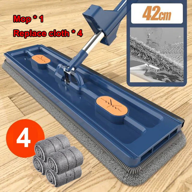 New Style Large Flat Mop Self-contained Slide Microfiber Floor Mop Wet and Dry Mop For Cleaning Floors Home Cleaning Tools