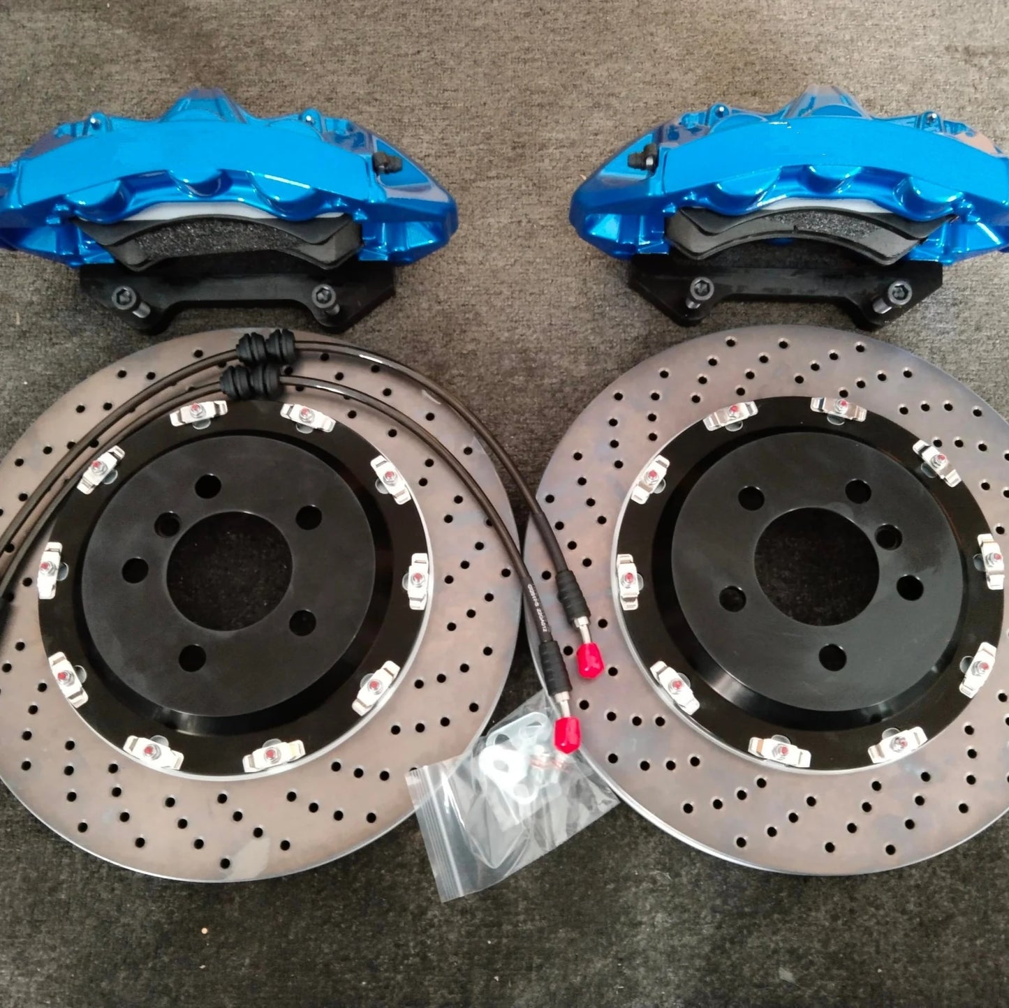 Dicase High Performance Blue Big Brake Kit Caliper with 355mm brake disc for BMW Ford Mustang