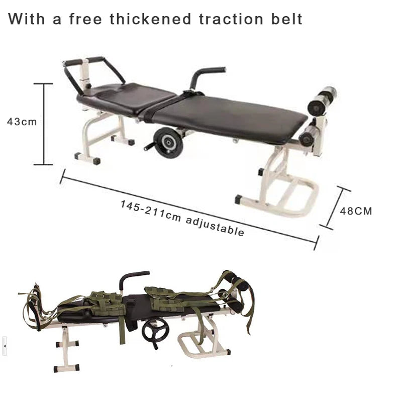 Professional Traditional Chinese Medicine Body Recuperation Instrument Stretching Device Lumbar Traction Rehabilitation Yoga Bed