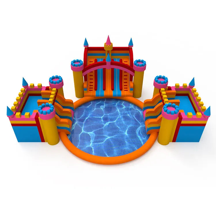 Large InflIatable Park Land Open Pool Water Park Games For Adults