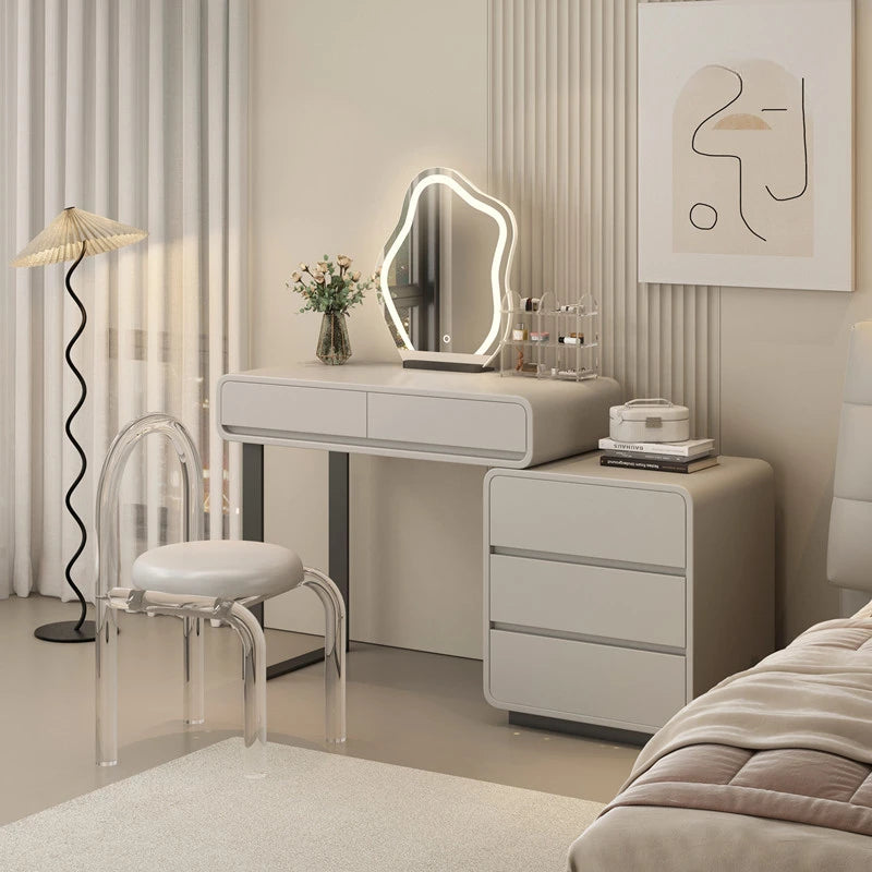 Storage Modern Dressing Table Drawers Luxury Side Drawer Dressing Table Mirrors Cabinets Tocador Maquillaje Bedroom Furniture