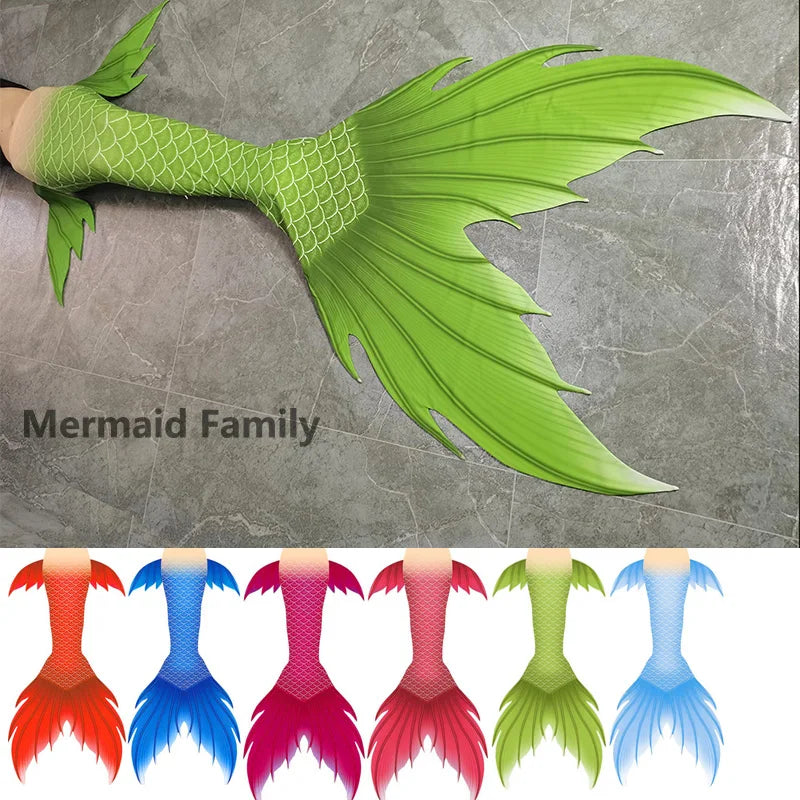 Professional Fast Shipping Green Mermaid Tail Women With Fin Monofin Mermaid Instructor Fish Beachwear Cloth for Mermaid Course