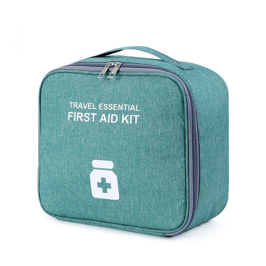 300pcs Large Green Medicine Storage Bag Empty Travel First Aid Kit Medicine Bags Organizer Outdoor Emergency Survival Bag